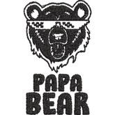 Papa-Bear - Father Embroidery Design - FineryEmbroidery